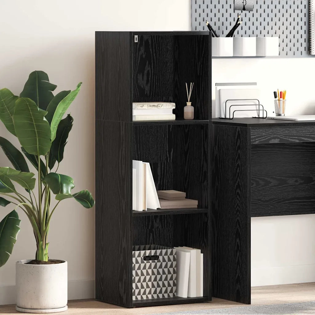 Libreria Rovere Nero 40 x 30 x 114 cm Legno multistrato 875014