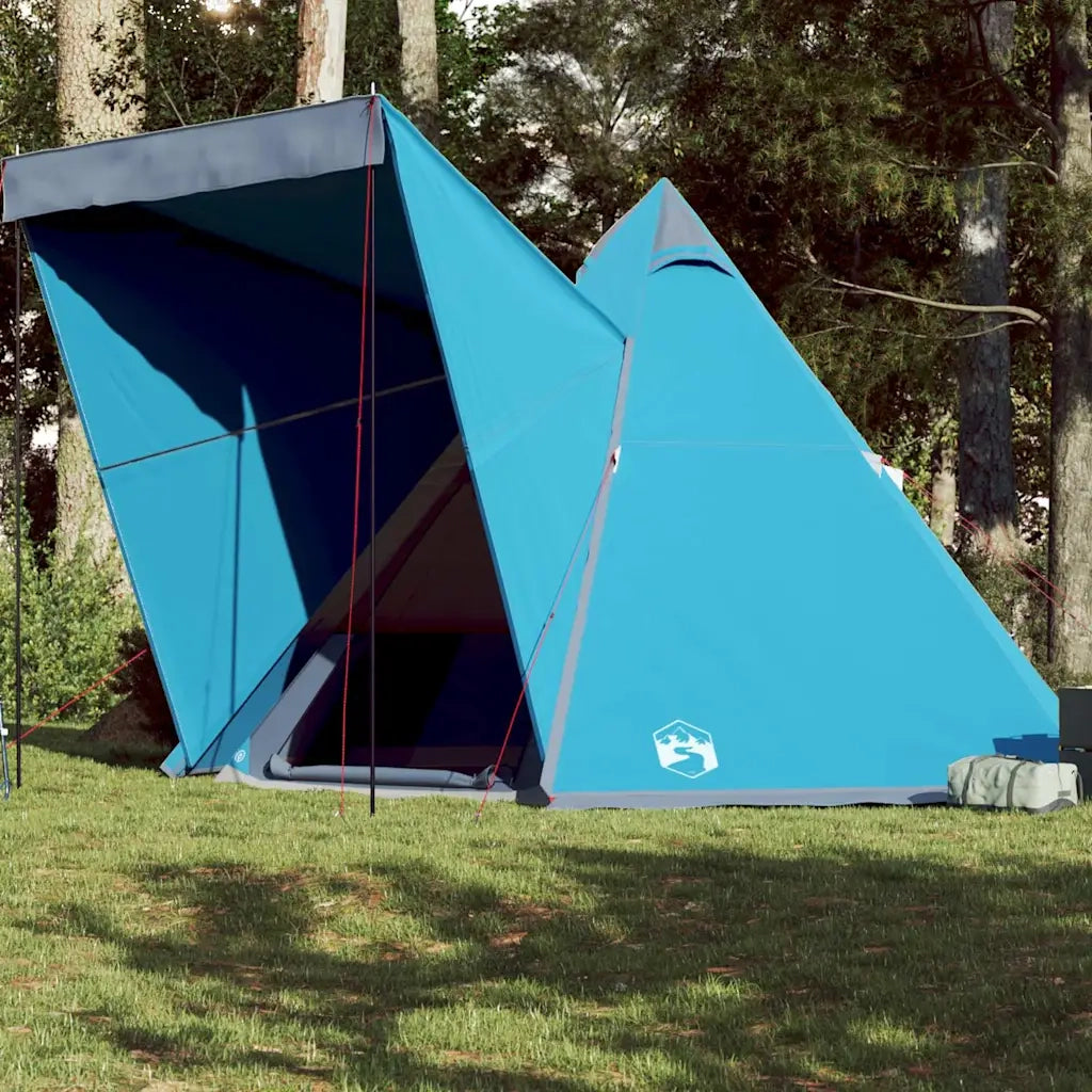 Tenda Familiare Tipi per 6 Persone-Tenda da campeggio Blu Impermeabile 960953