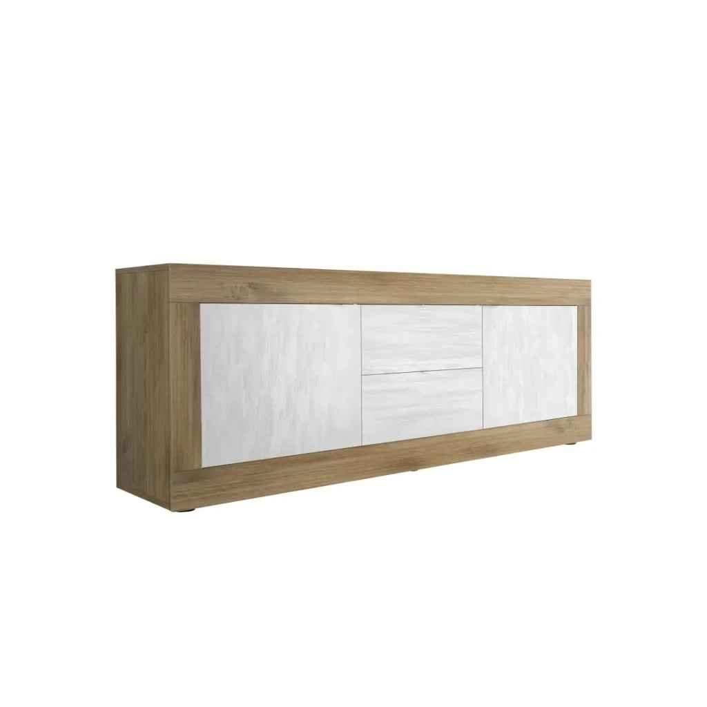 Credenza a 4 porte, collezione SKY, rovere nero, ideale per cucina/sala da pranzo di design