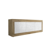Credenza a 4 porte, collezione SKY, rovere nero, ideale per cucina/sala da pranzo di design