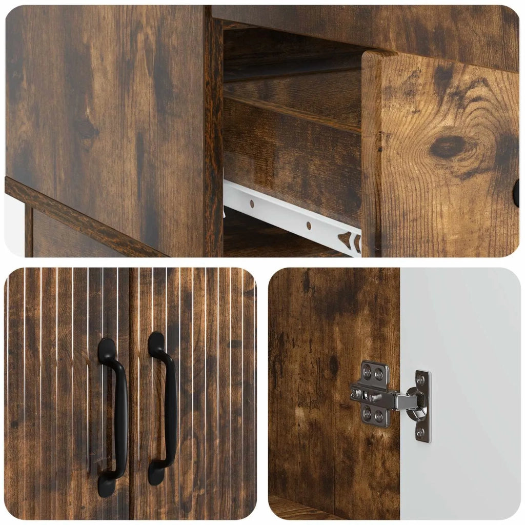 Credenza Rovere Fumo 66 x 34,5 x 92 cm Legno ingegnerizzato 895360