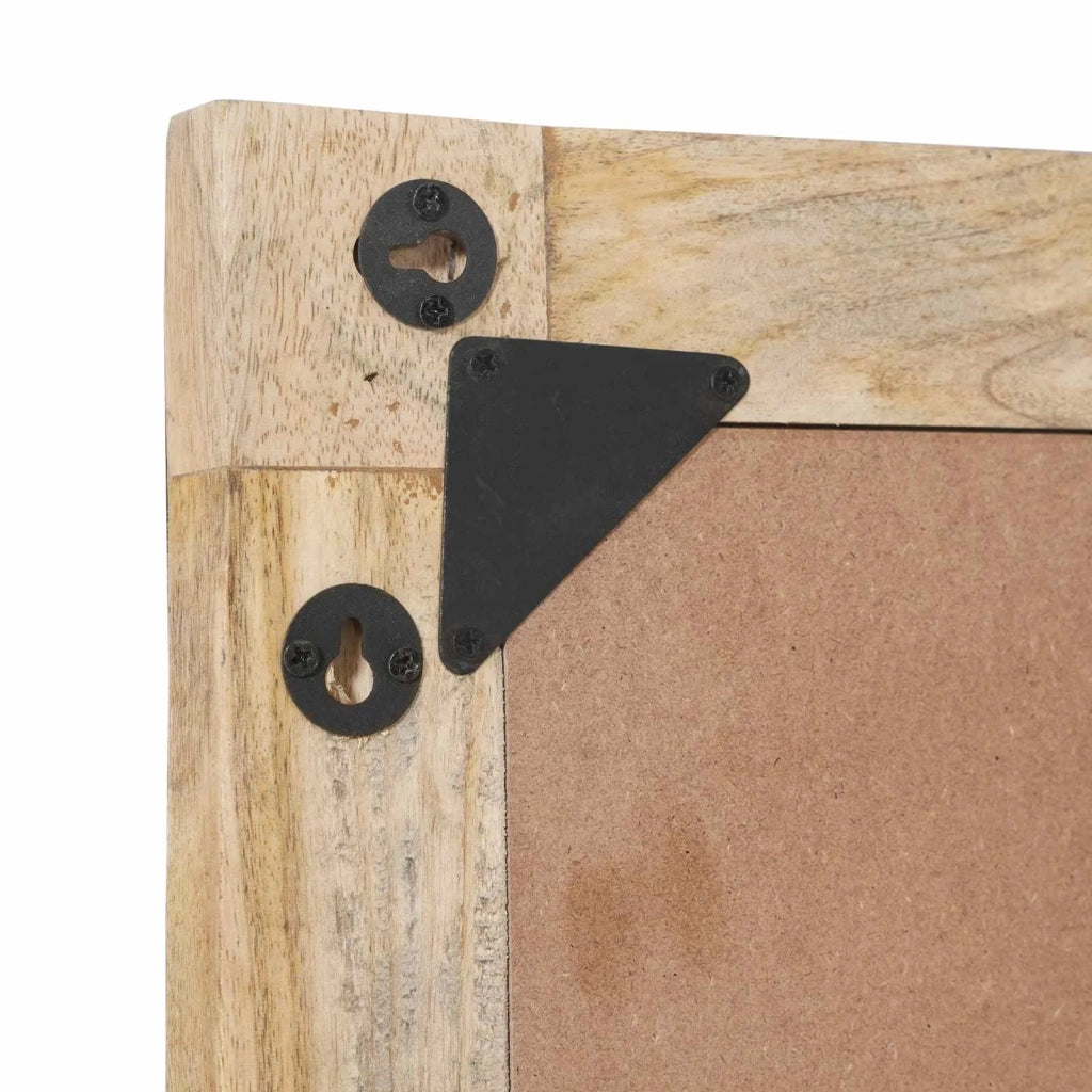 Specchio Montaggio a parete Marrone e Nero 70 x 50 x 3 cm Vetro 4018875