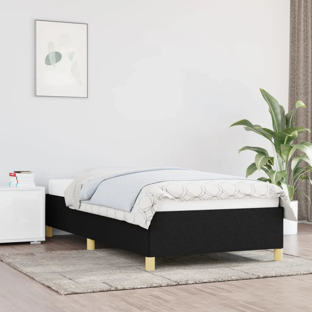 Giroletto senza Materasso-Struttura Letto Nero 80x200 cm Tessuto 941053