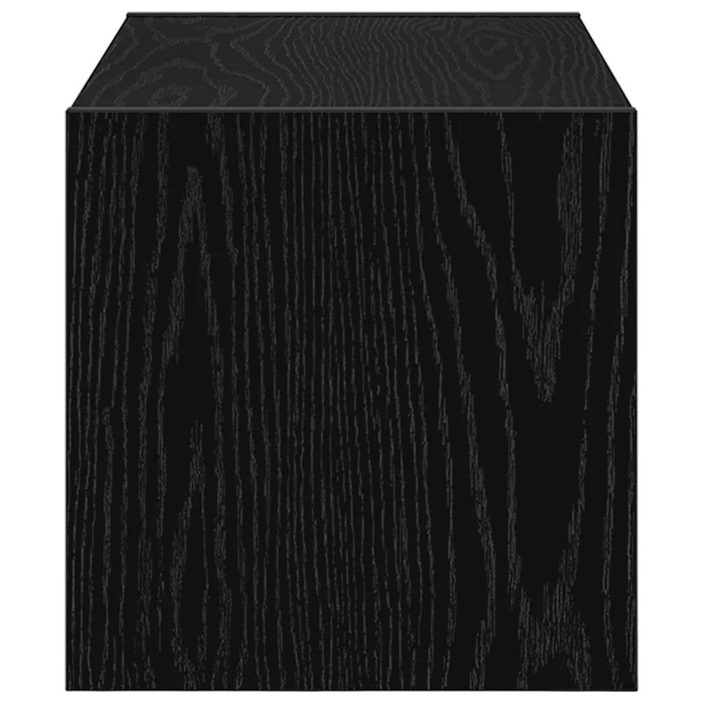 Scarpiera Impilabile-Scaffale per scarpe Rovere Nero 60x30x30,5 cm