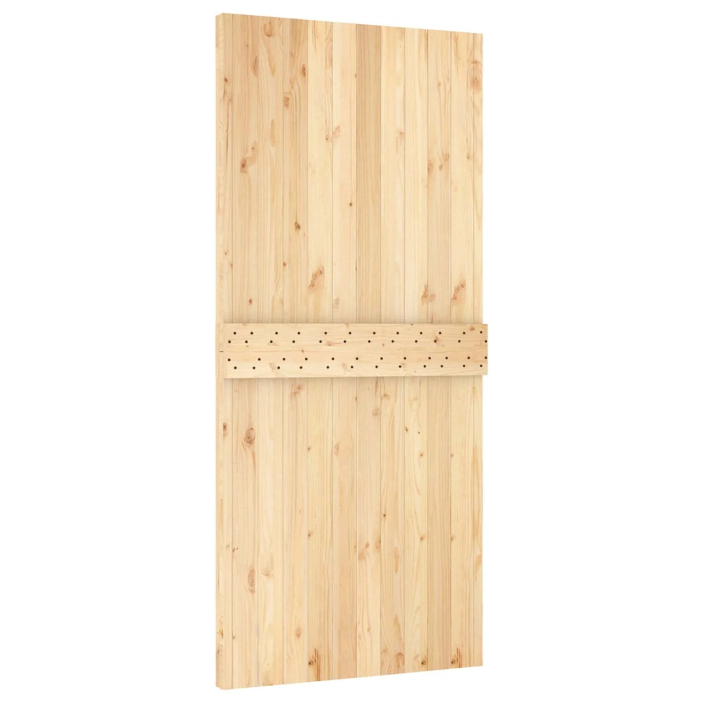 Porta scorrevole Naturale e Bianco 95 x 210 cm 3445036