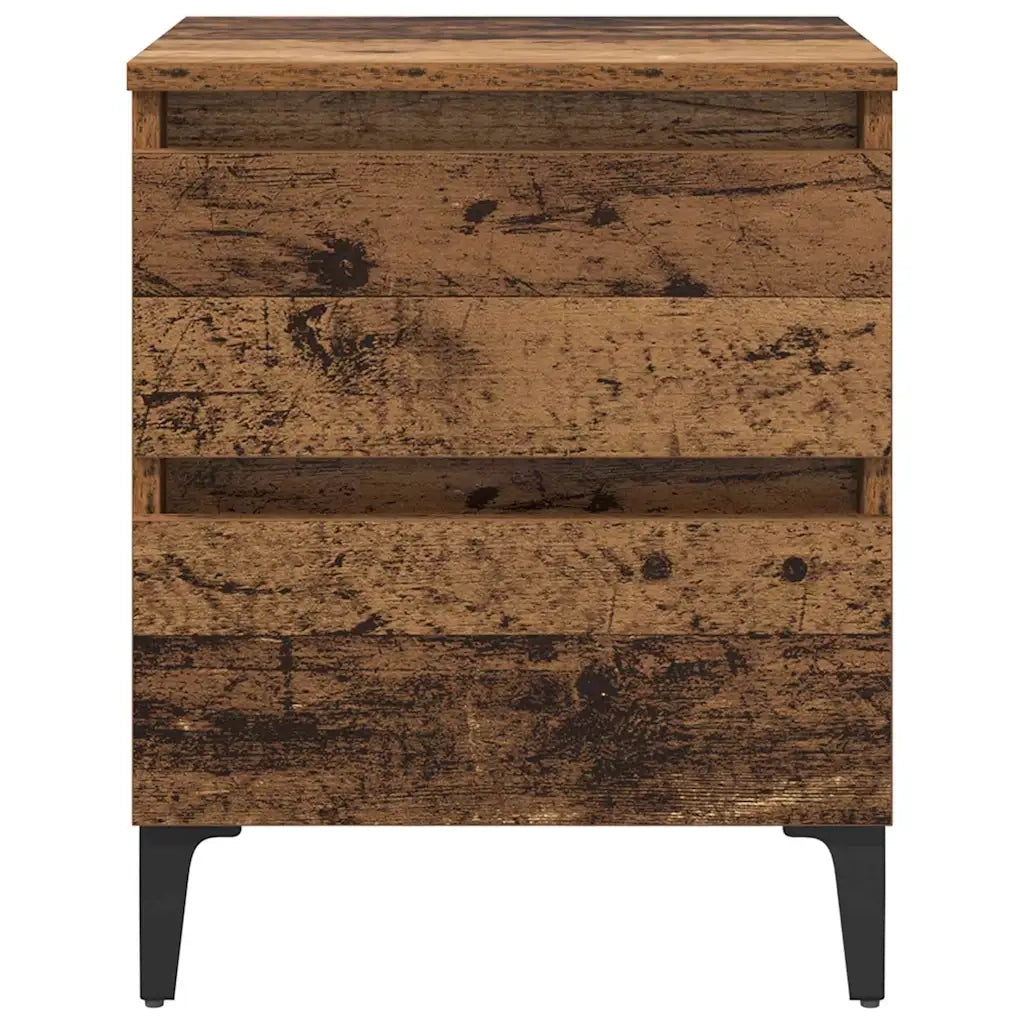 Armadio da Notte 2 pcs Legno vecchio 40 x 35 x 50 cm 871919