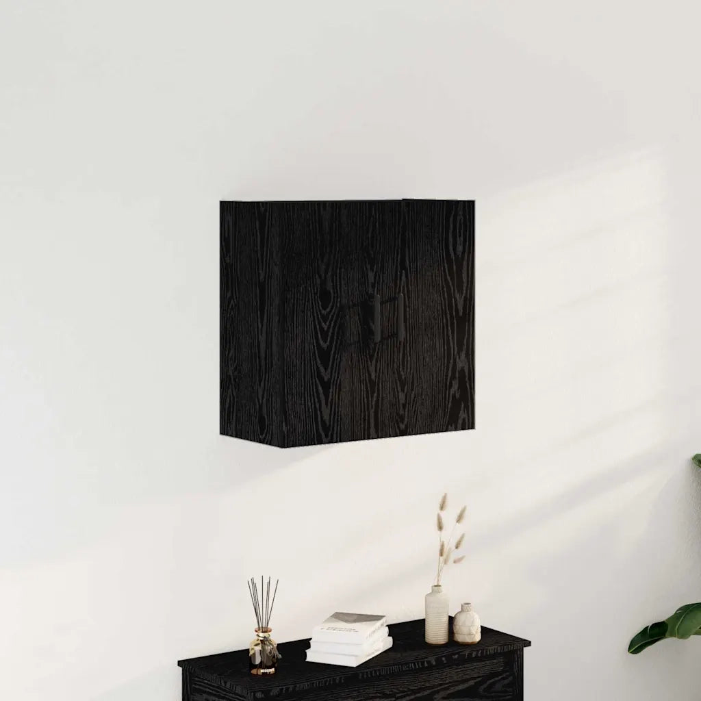 Mobile a muro 60 x 31 x 60 cm Legno ingegnerizzato Rovere Nero 862945