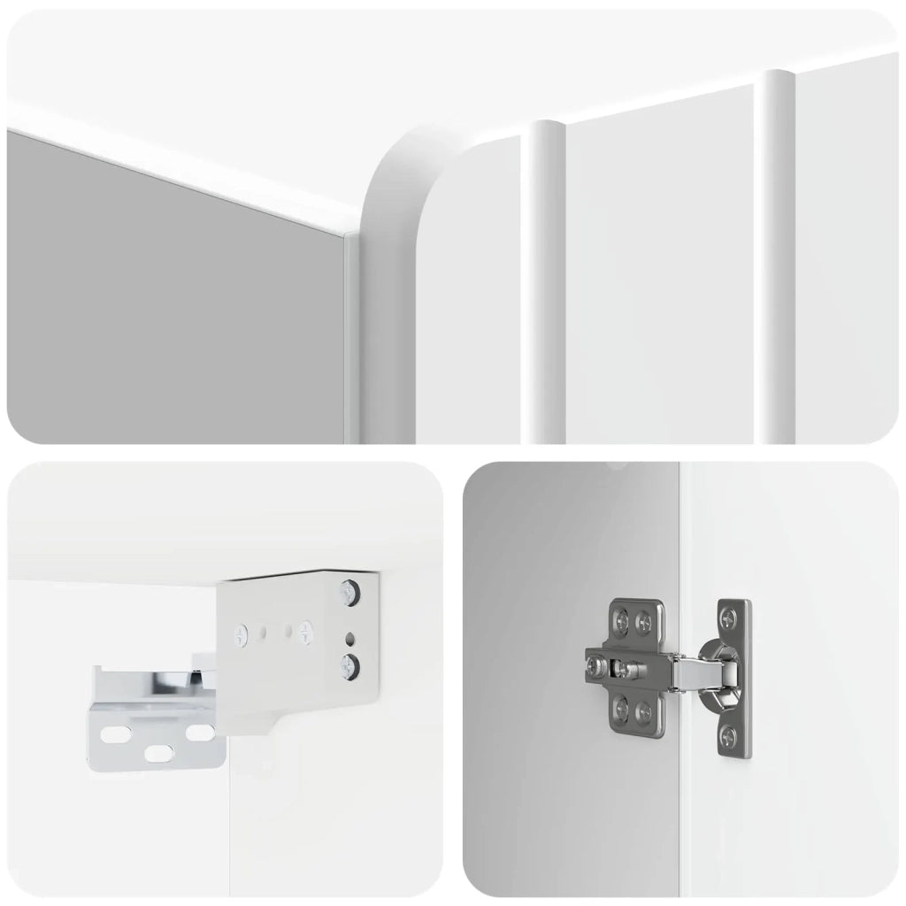 Mobiletto a muro Bianco Lucido 59 x 31 x 64 cm