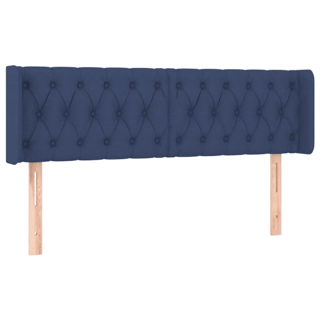 Testiera | Testata a LED Blu 163x16x78/88 cm in Tessuto