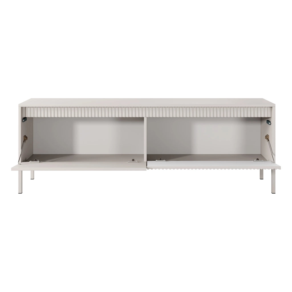 Kameza, Mobile Porta tv un Ripiano, 154x40x53h cm Beige