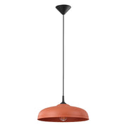 Lampada a sospensione GINA ocra rossa