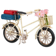 Bicicletta in metallo marrone 16,5x6,5x9,5h