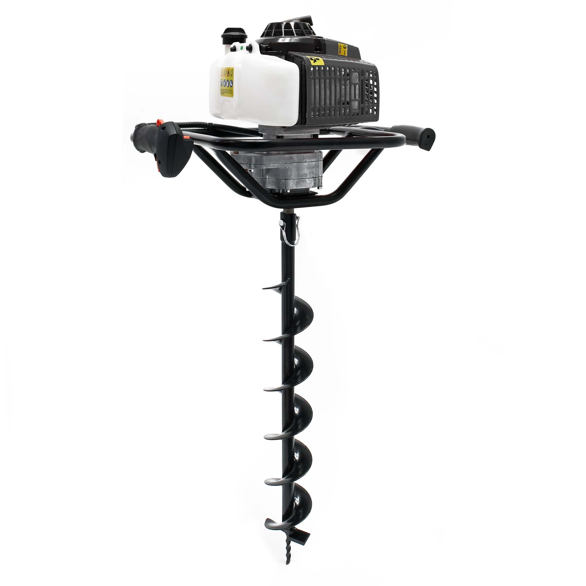 Mototrivella a benzina, motore a 2 tempi di 3 CV 63,3 ccm, con punta elicoidale Ø100mm