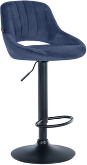 Sgabello da bar Milet velluto nero 1