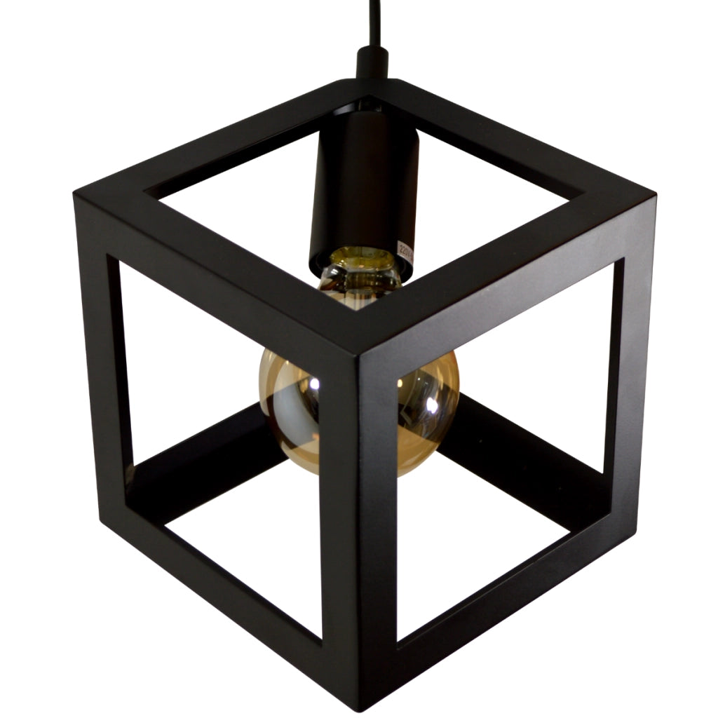 Polux Sweden lampada a sospensione nera 3xE27 metallo