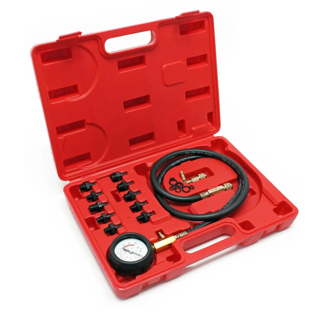 Kit di prova della pressione dell'olio per veicoli set da 12 pezzi manometro della pressione dell'olio 16_0002631