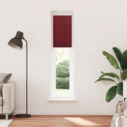 vidaXL Tenda Plissettata Rosso Bordeaux 45x200 cm Larghezza Tessuto