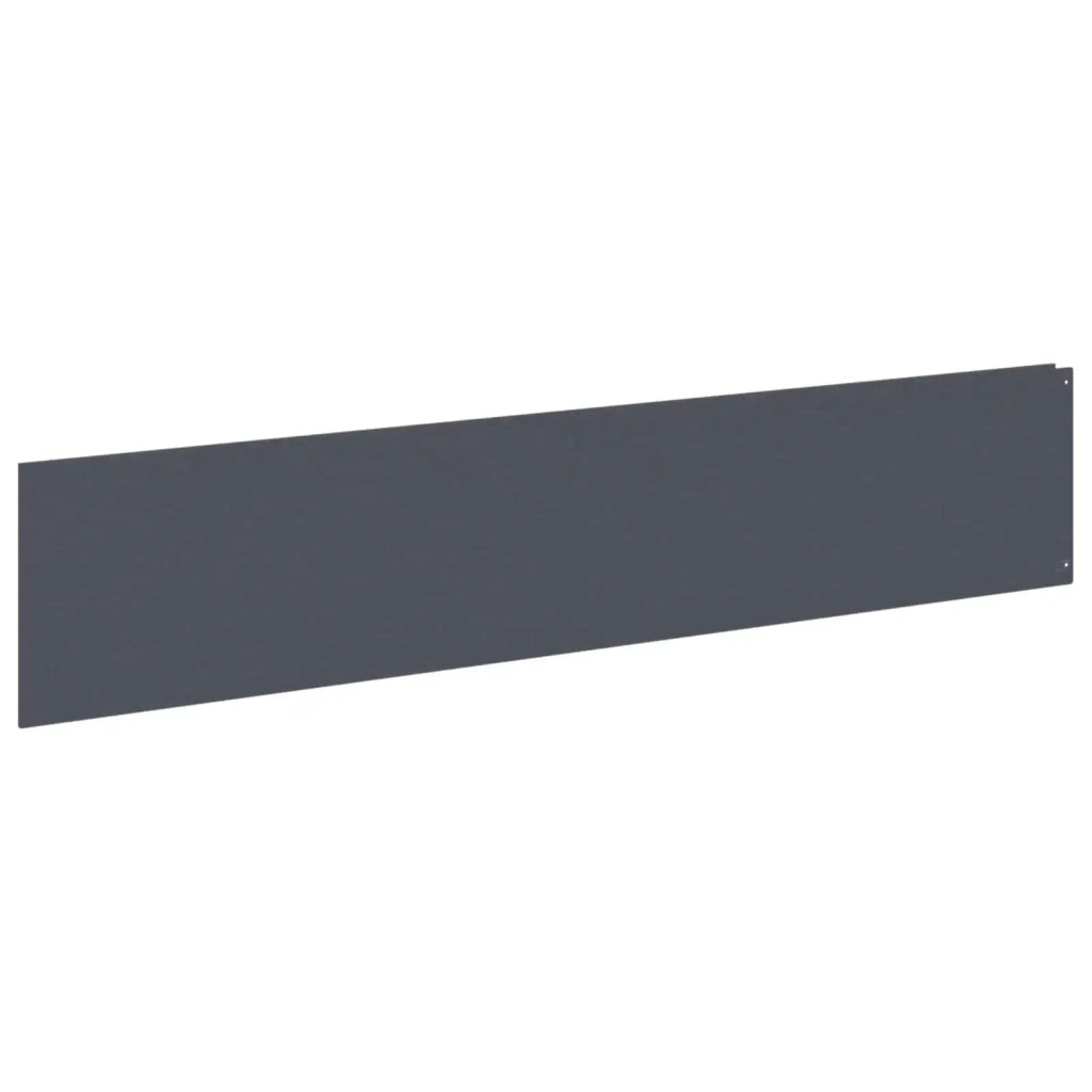 Bordura per Prato 10 pz 100 x 22 cm Acciaio Antracite 8008858