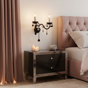 Lampada Da Parete Ebt018-2w Black