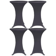 Coperture Elastiche per Tavoli 4 pz 80 cm Antracite cod mxl 44186