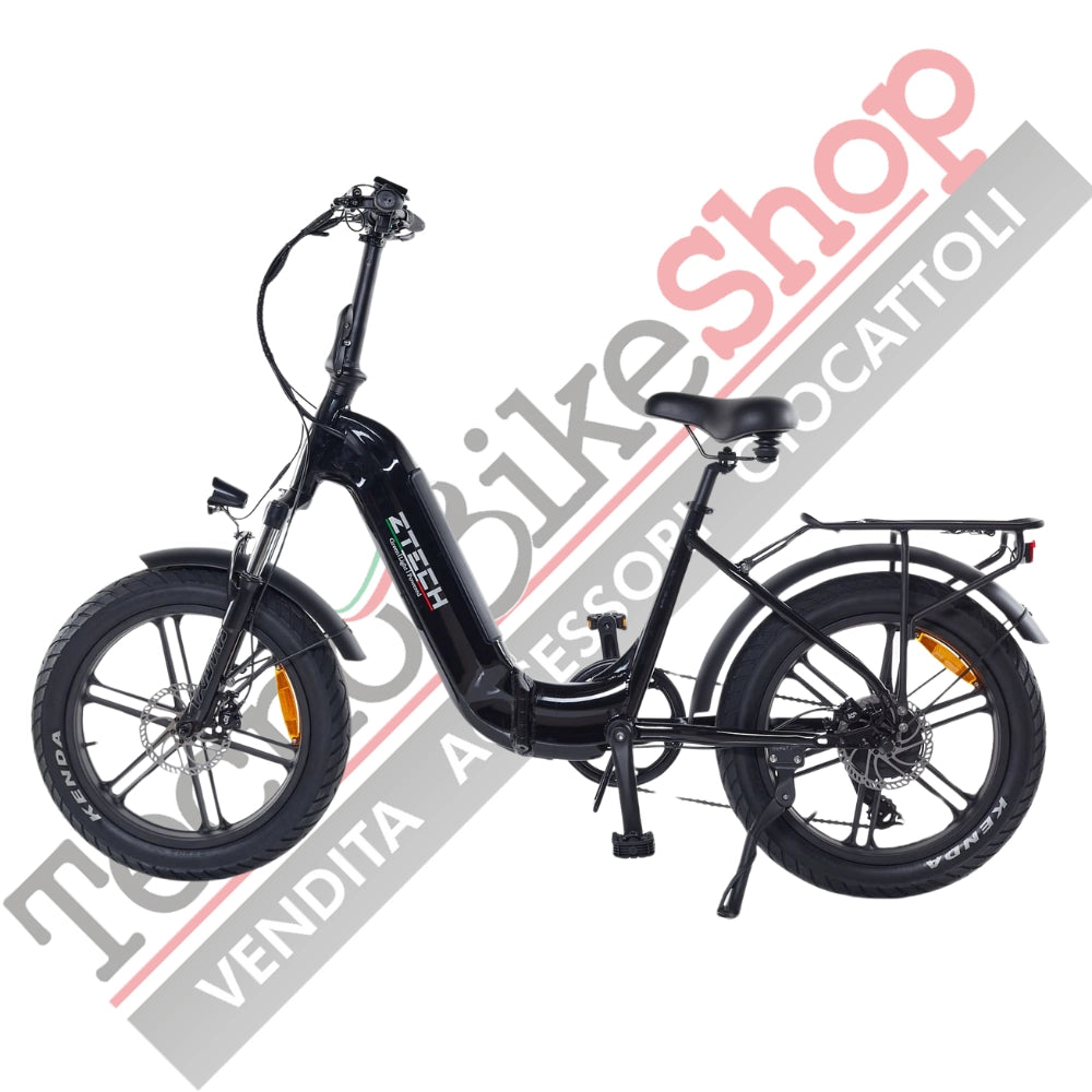 Bicicletta Elettrica Z-Tech ZT-89-K KRONOS 250/500W 48V13Ah Batteria Litio-Nero