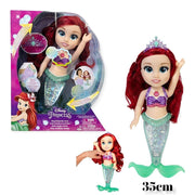 Trade Shop - Ariel Principessa Disney Bambola 35cm Parlante Musicale, Glitter, Si Illumina -