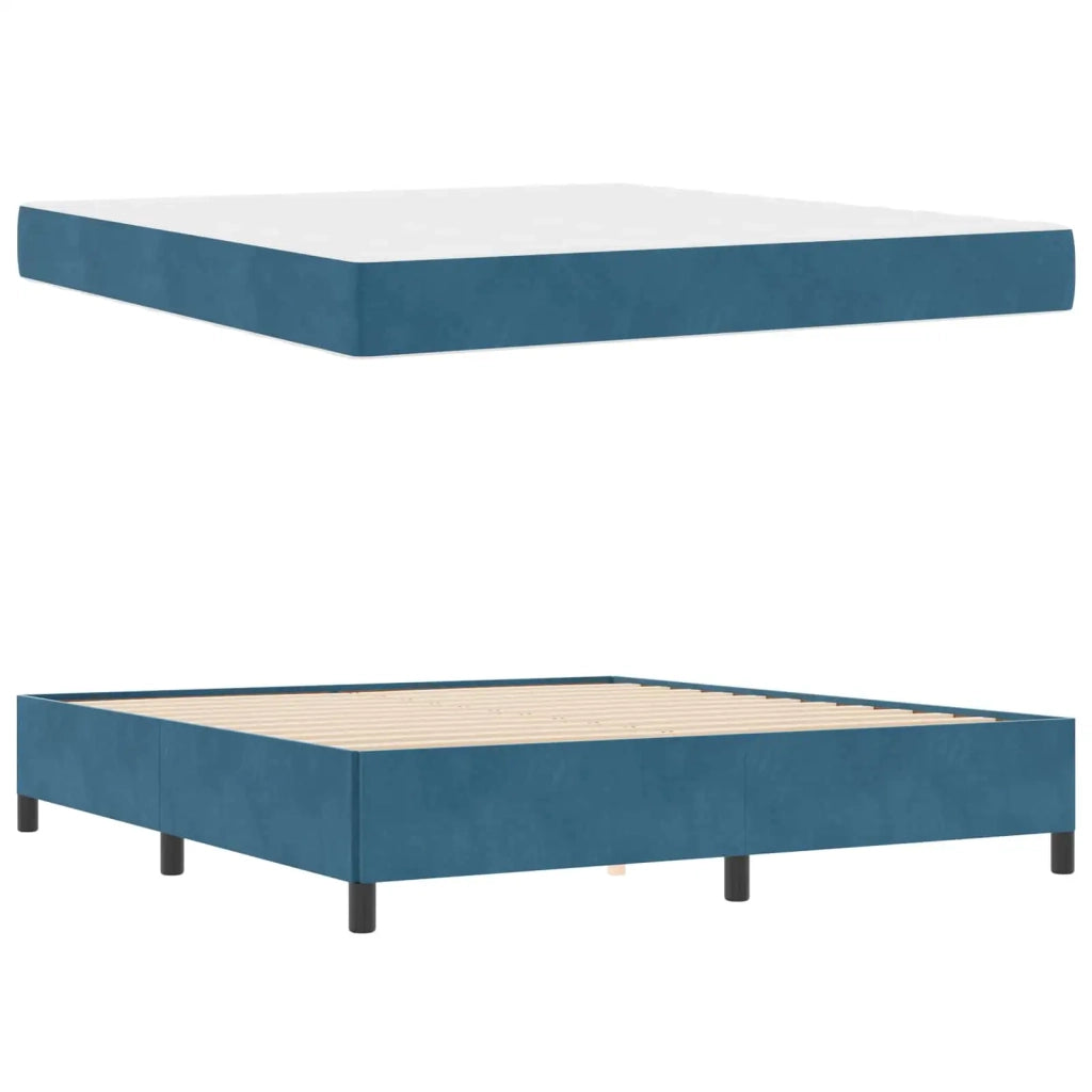 Struttura del letto Blu Scuro 180 x 200 cm Tessuto 3399082