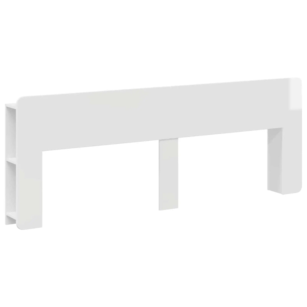 Testata del letto Bianco Lucido Legno ingegnerizzato 8001232