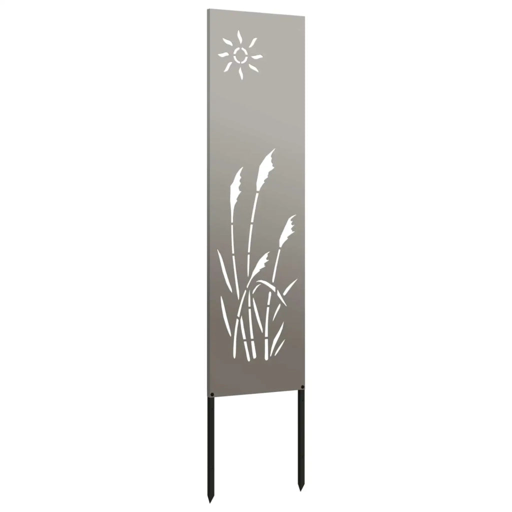 Schermo per privacy in giardino Traforo Ruggine 32 x 140 cm 876209