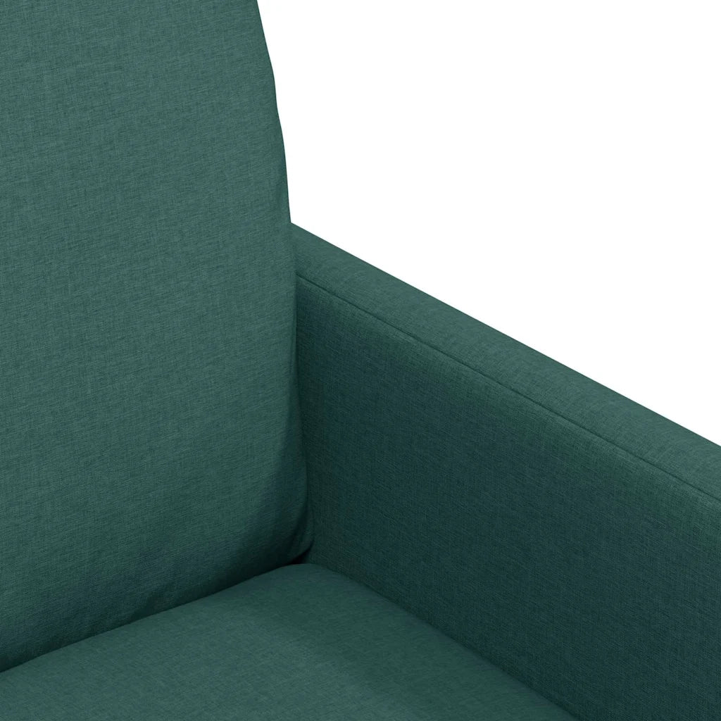 Sedie da pranzo 2 pcs Verde scuro 57 x 67 x 98 cm Tessuto