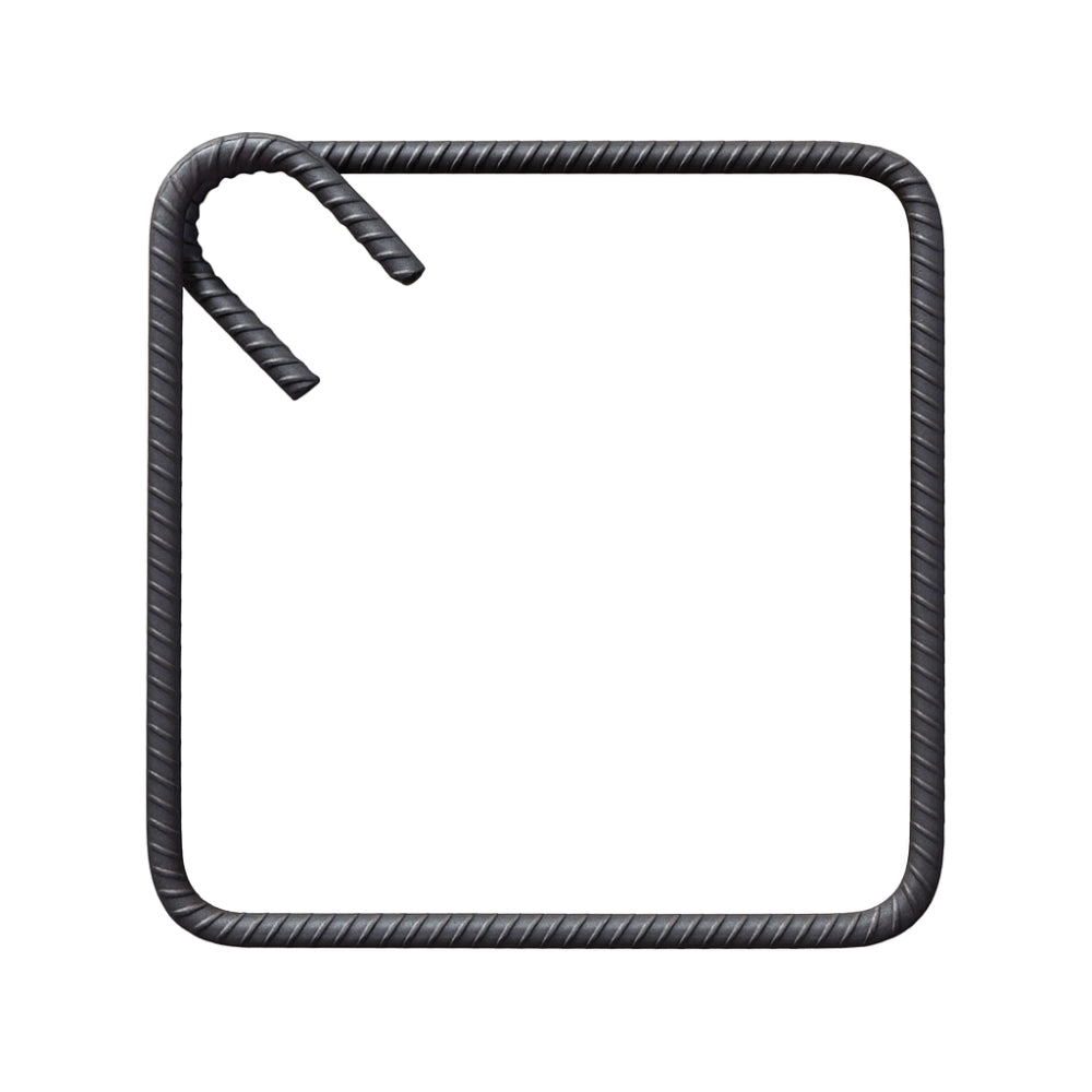 Staffe antisismiche armatura ferro 25x25 cm strutture cemento formati multipli *** pezzi 5, confezione 1