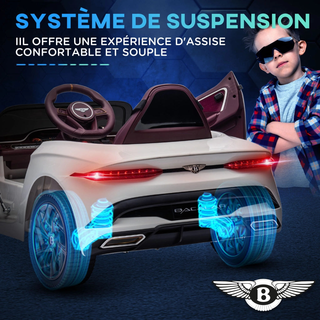 Auto elettrica per bambini ¨C Zephmum ¨C 12V bianco