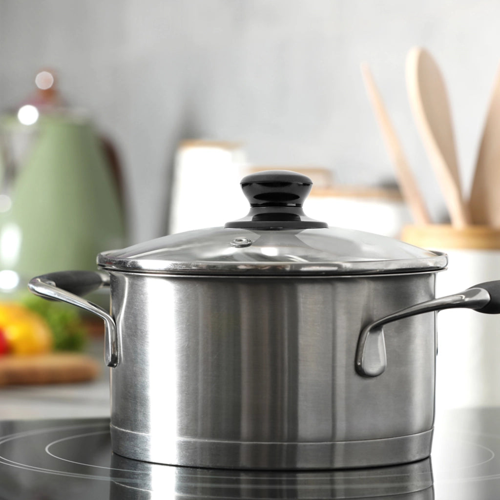 Coperchio in vetro KADAX da 30 cm, universale, resistente al calore, per pentole e padelle.