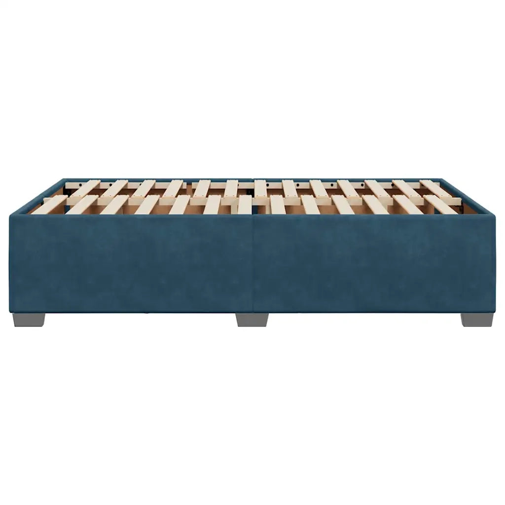 Giroletto-Struttura Letto Blu 120x200 cm in Velluto