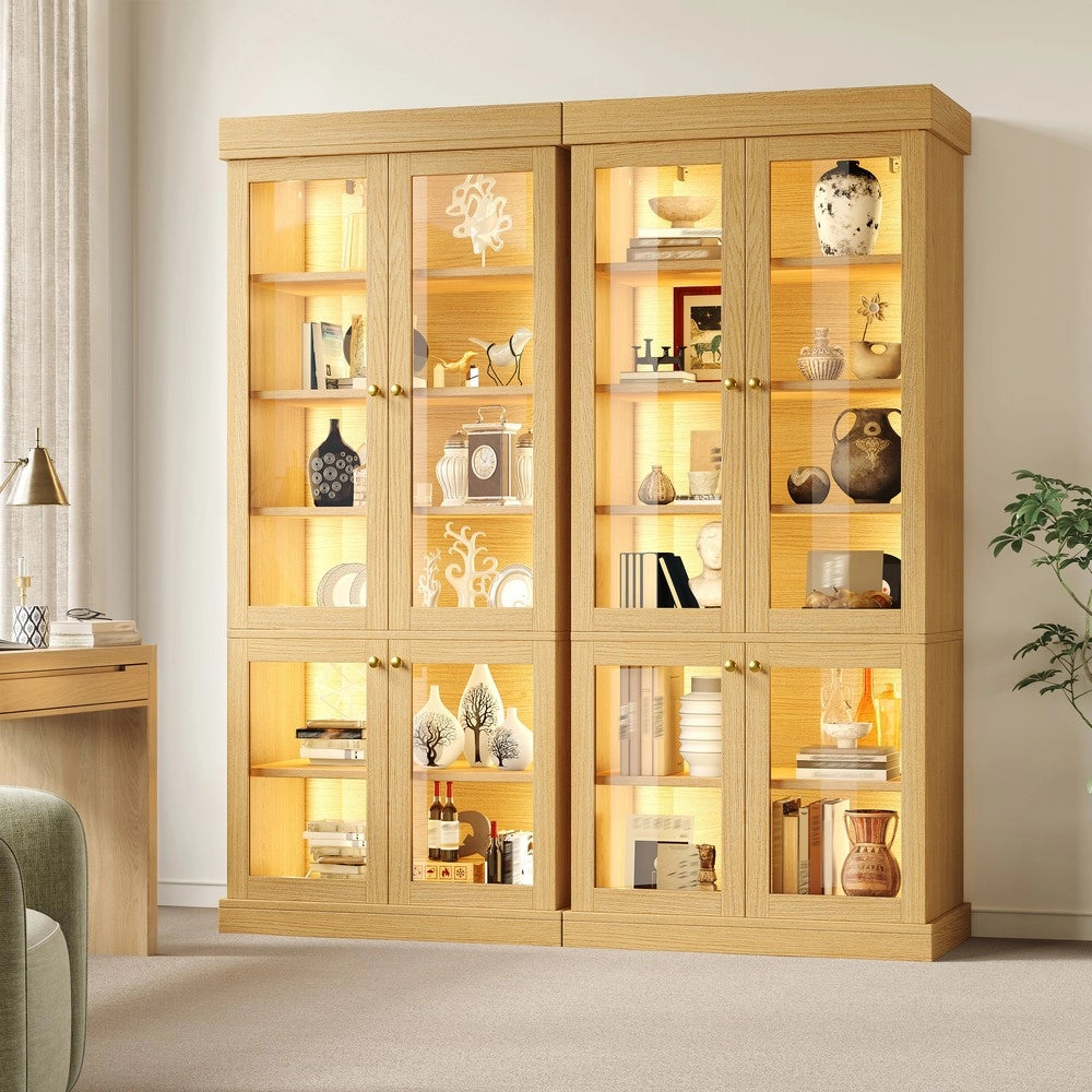 Armadio multiuso con ripiani ¨C Minimal ¨C marrone legno multistrato per casa