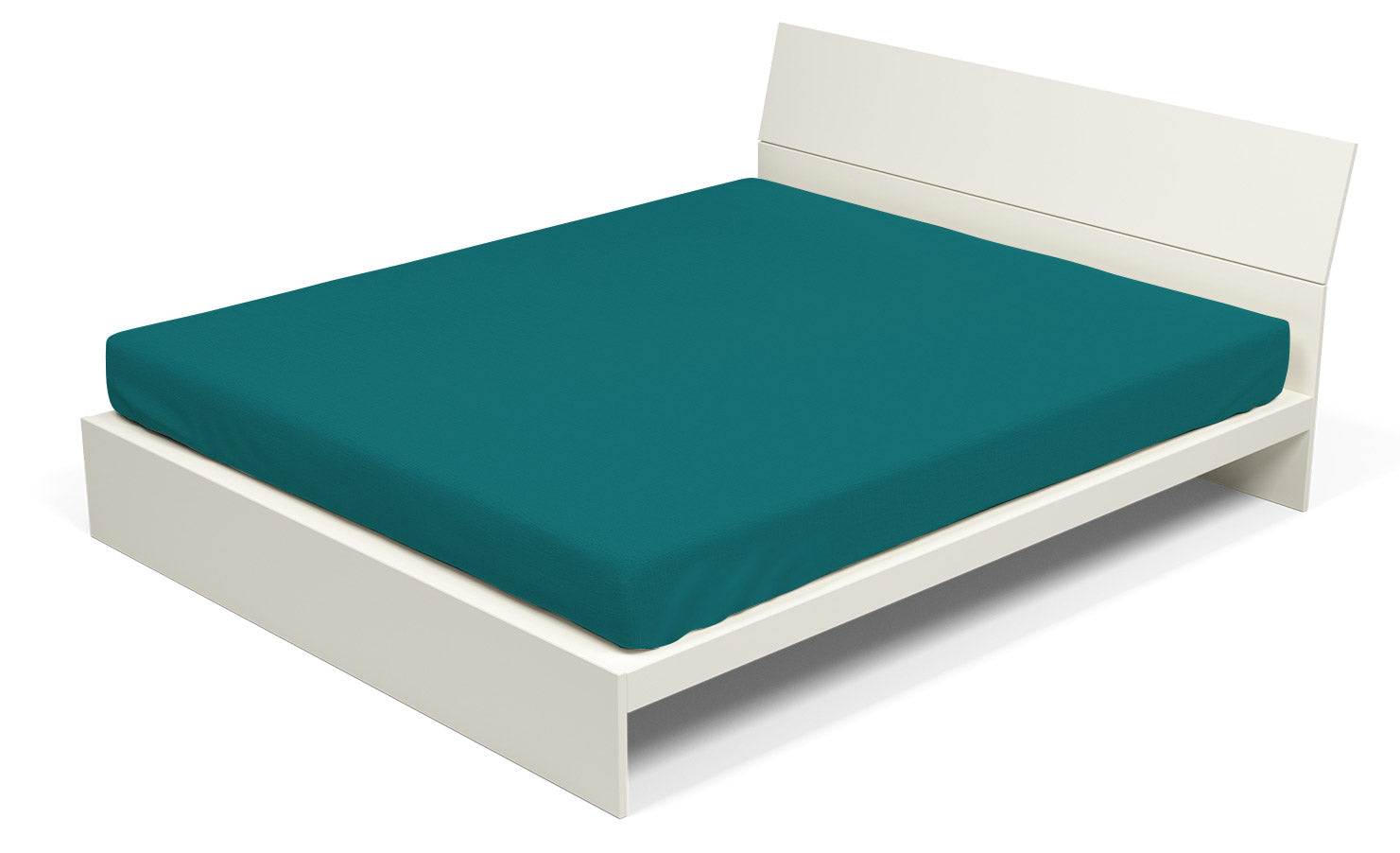 Lenzuolo Sotto con Angoli ed Elastico Tinta Unita Verde Bottiglia 1 Piazza e Mezzo Francese