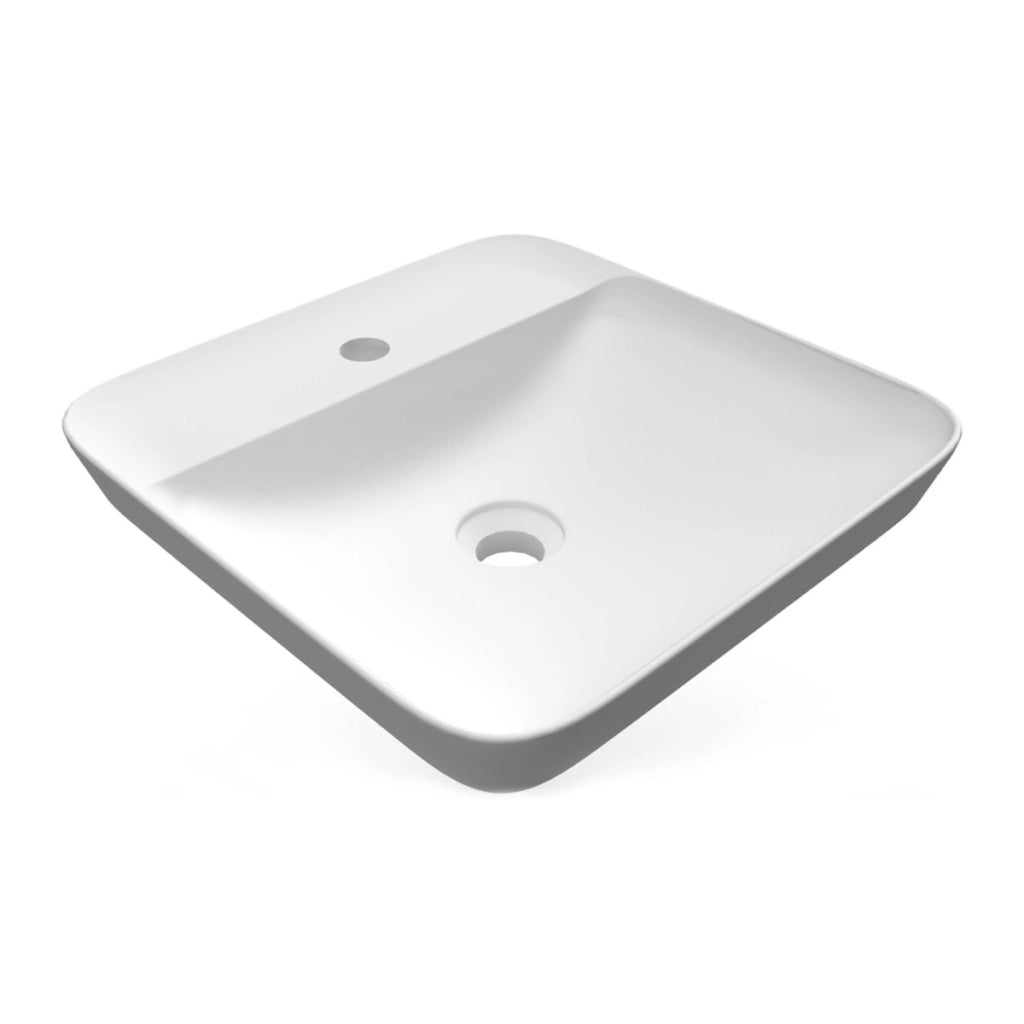 Lavabo incasso quadrato foro rubinetto Rak Ceramics - Bianco