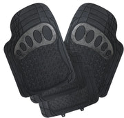 Tappetini Auto Universali Tagliabile Tappeto Antiscivolo Moquette Gomma Nero Set 4 Pezzi