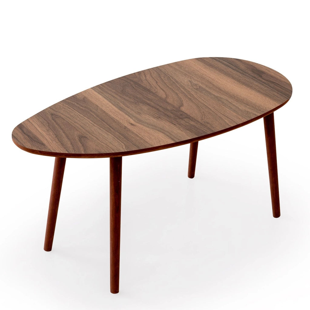 Tavolino in legno "Nora" 100 x 50 x 45 cm - Noce