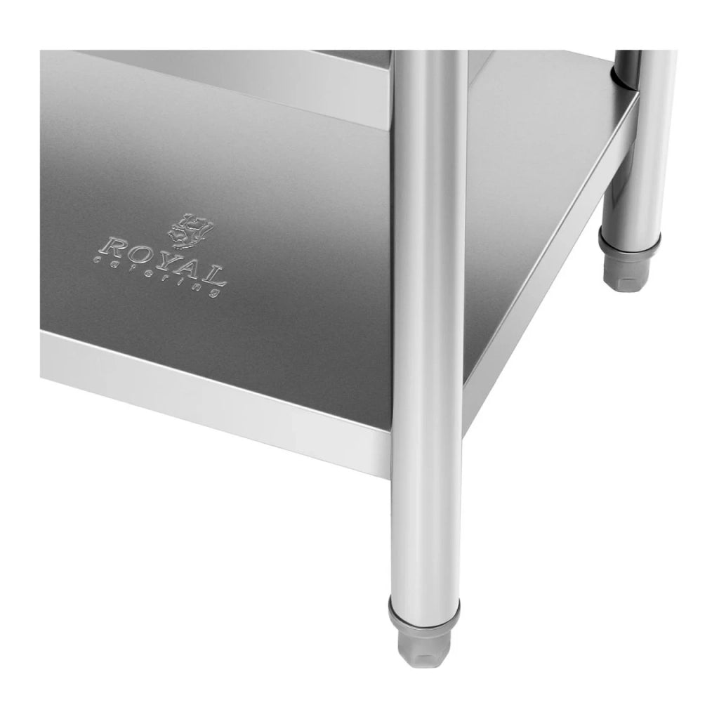 Tavolo da lavoro in acciaio inox 100 x 70 cm 600 kg 3 livelli 14_0003676