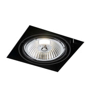 Faretto incasso quadrato nero orientabile GU10 Shilo KOMORO