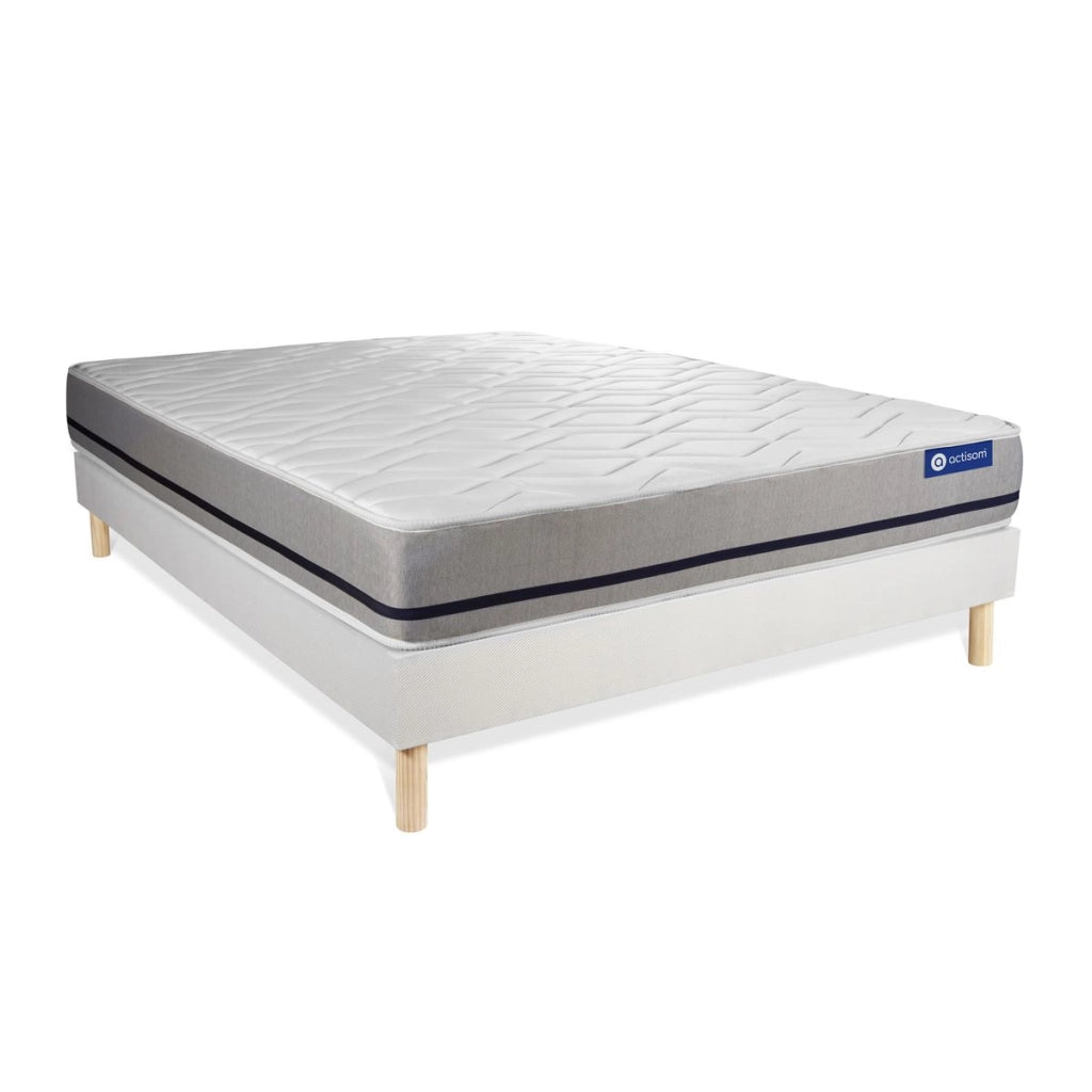 Kit rete e materasso matrimoniale Actilatex soft 140x210cm - Spessore : 20cm - Lattice e memory foam - Moderatamente rigido