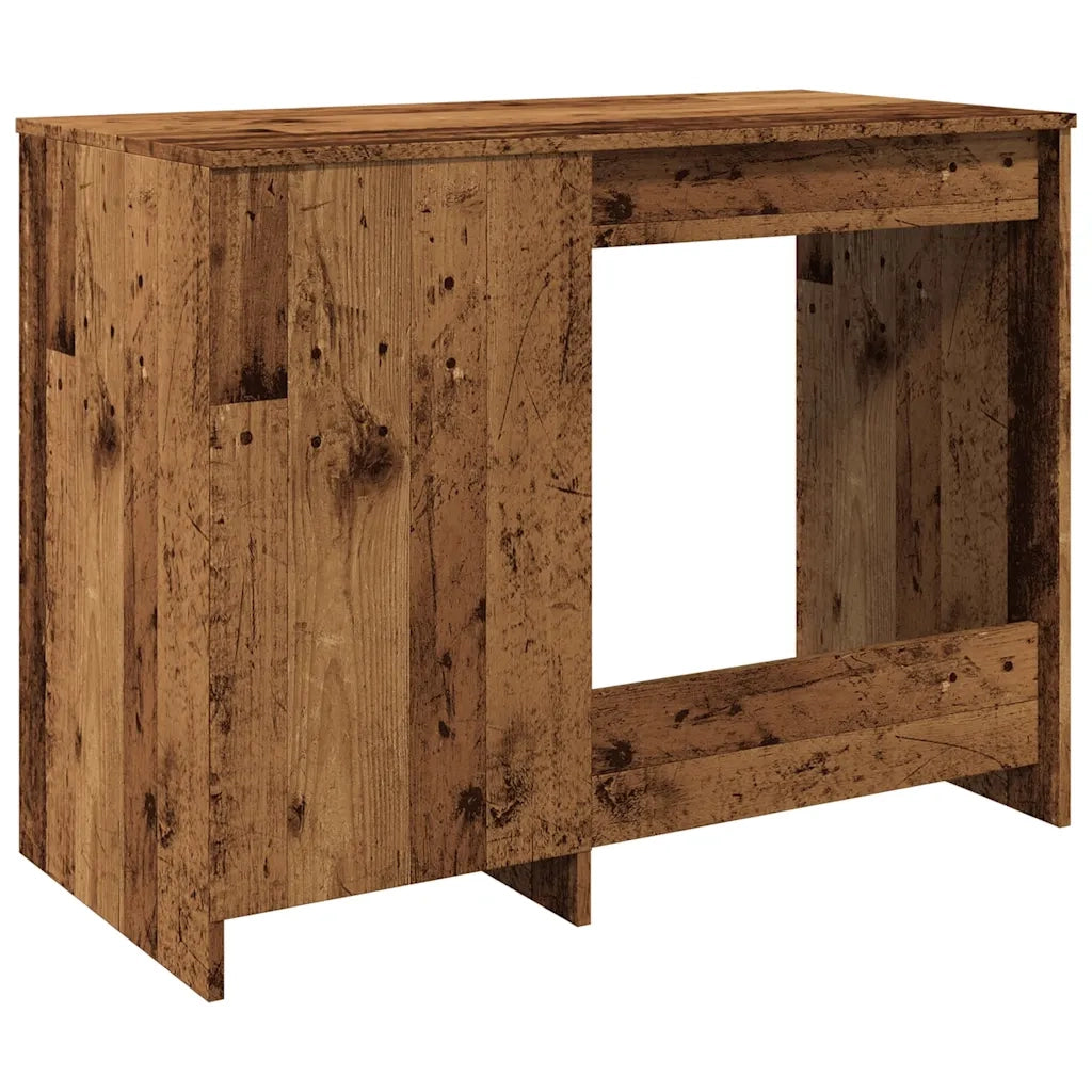 Scrivania | Tavolo da Ufficio Legno Antico 100x50x76 cm in Legno Multistrato