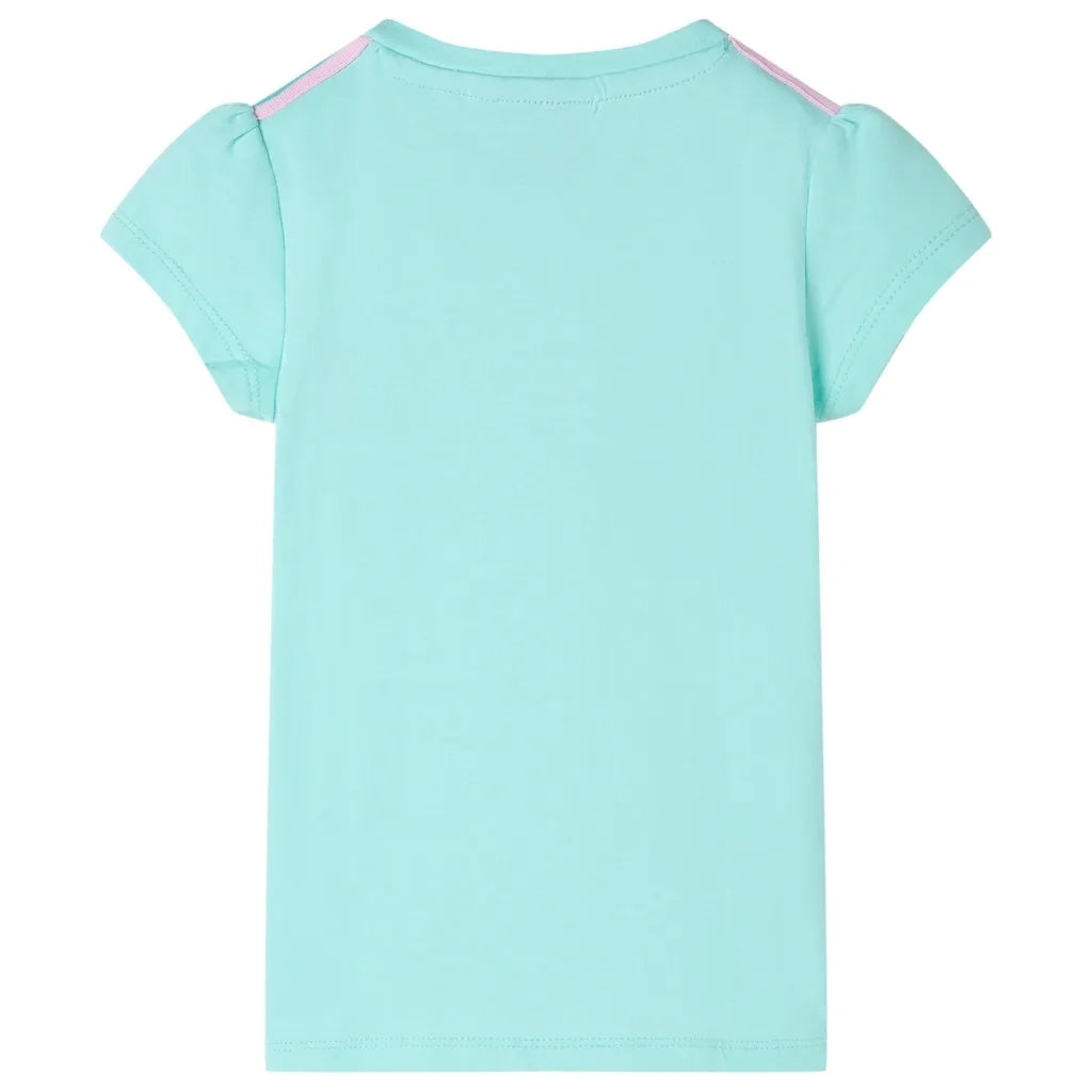 Maglietta da Bambina Menta Chiaro 104 11105