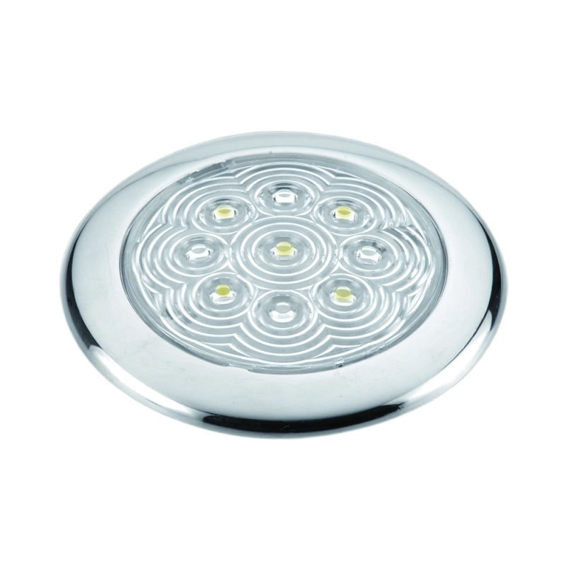 PLAFONIERA INOX A 5 LED Ø MM.94x11h