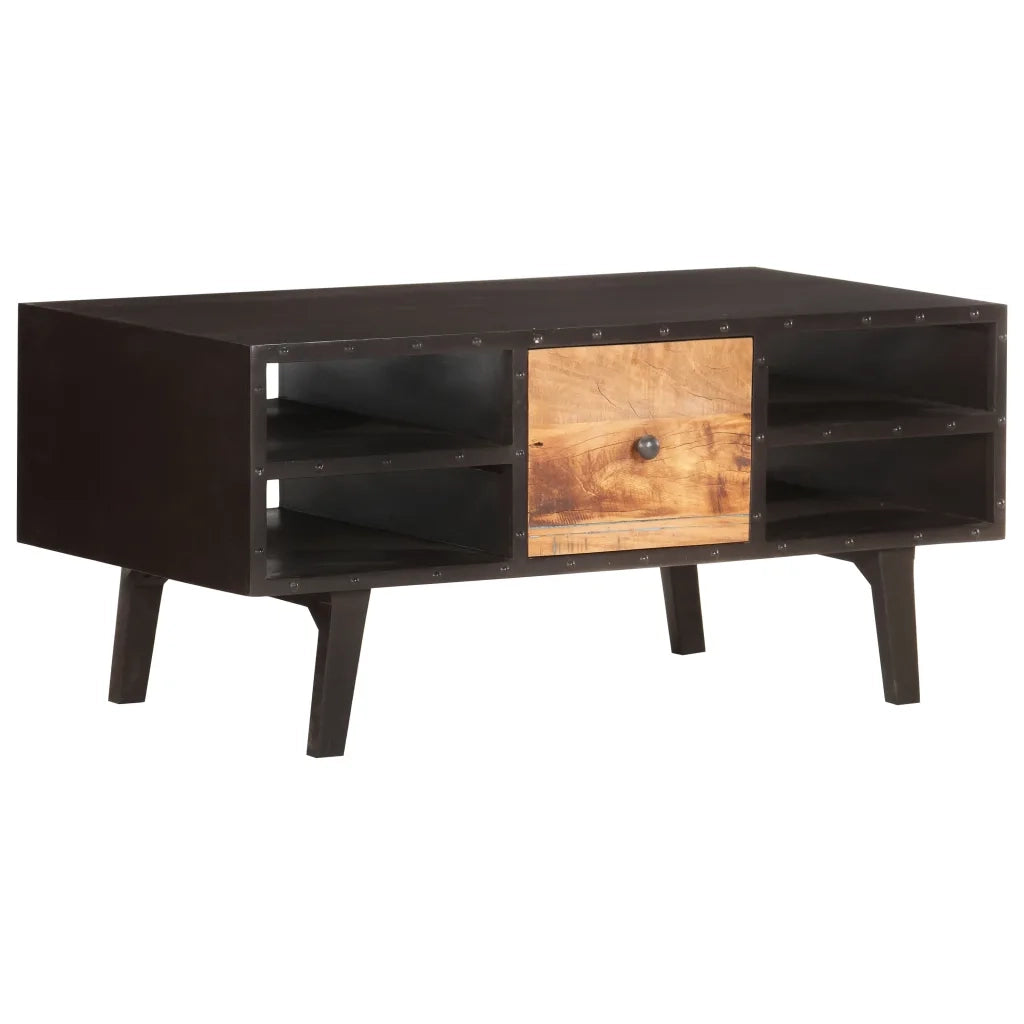 Tavolino da Salotto 100x50x45 cm in Legno Massello di Recupero 287857