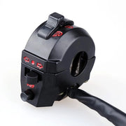 Comando di guida universale per motocicletta - alta qualità - controllo sterzo - nero - indicatore di direzione - adatto per la guida in moto - 7/8 pollici