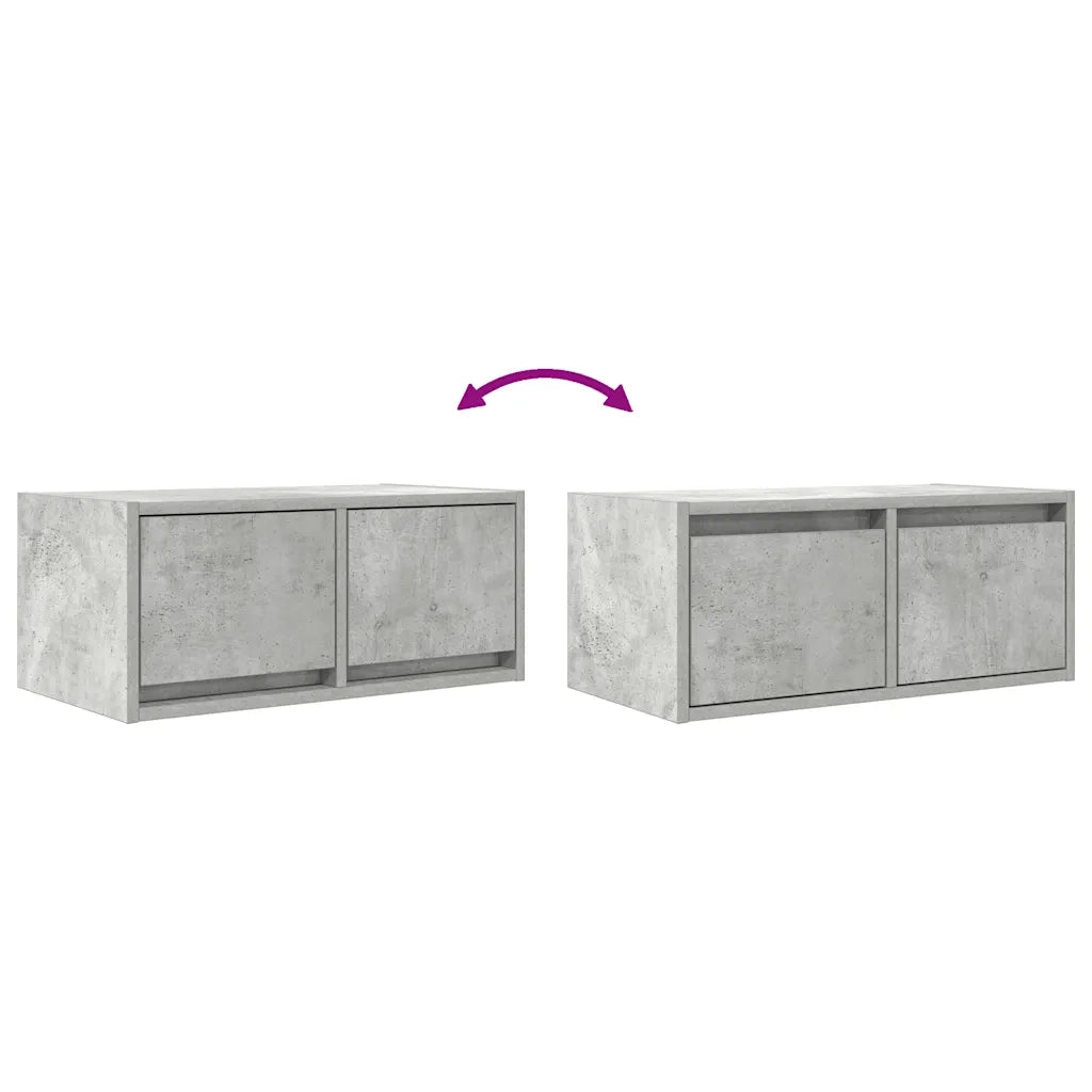 Mobile per TV Grigio Cemento 60x31x25,5 cm Legno Multistrato
