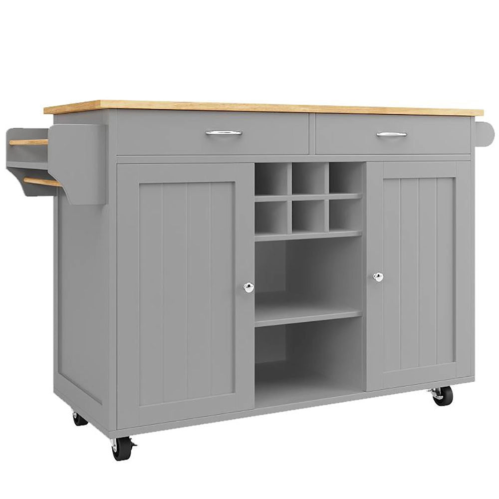 Isola cucina - Xylo - 102x45x92cm venatura legno grigio