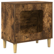 Casa per Gatti Rovere fum¨¦ 51 x 30 x 52 cm Legno multistrato CFW6165607